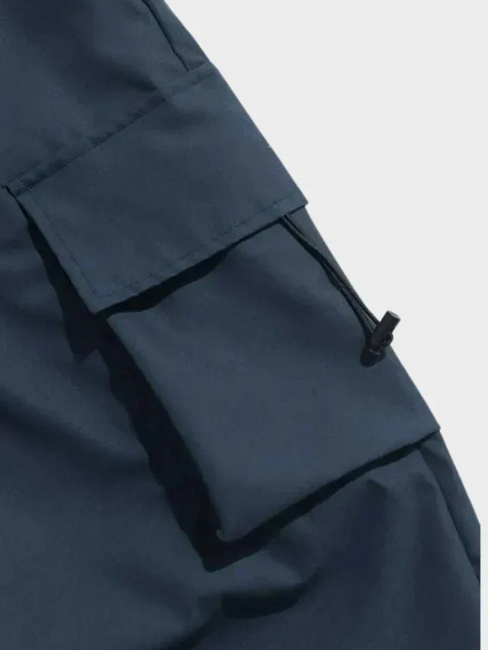 HUGO LAURENT™ | Wide-Leg Cargo Pants with Elastic Waist and Toggle Cuffs
