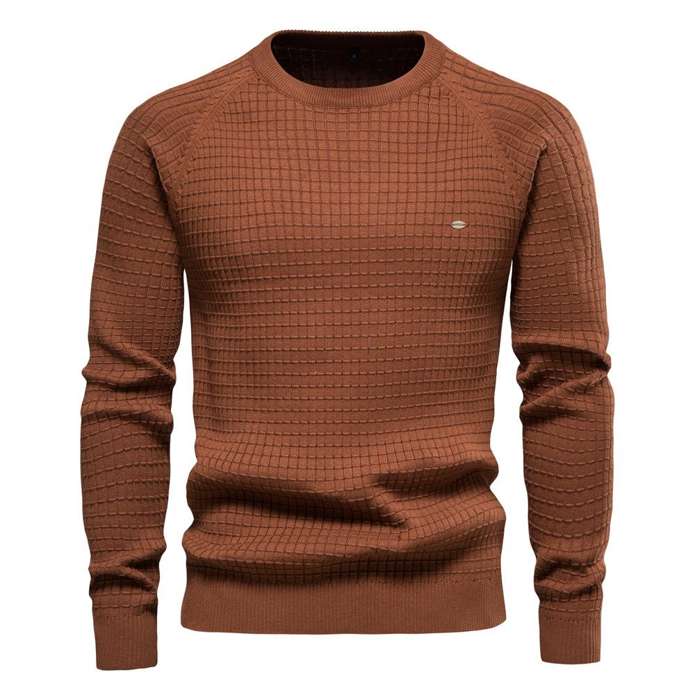 HUGO LAURENT™ | Oliver Textured Long-Sleeve Winter Sweater