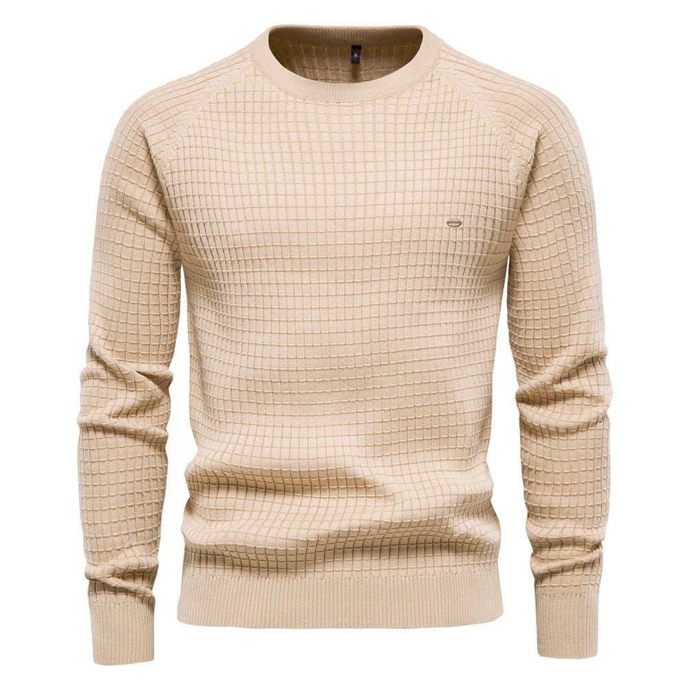 HUGO LAURENT™ | Oliver Textured Long-Sleeve Winter Sweater