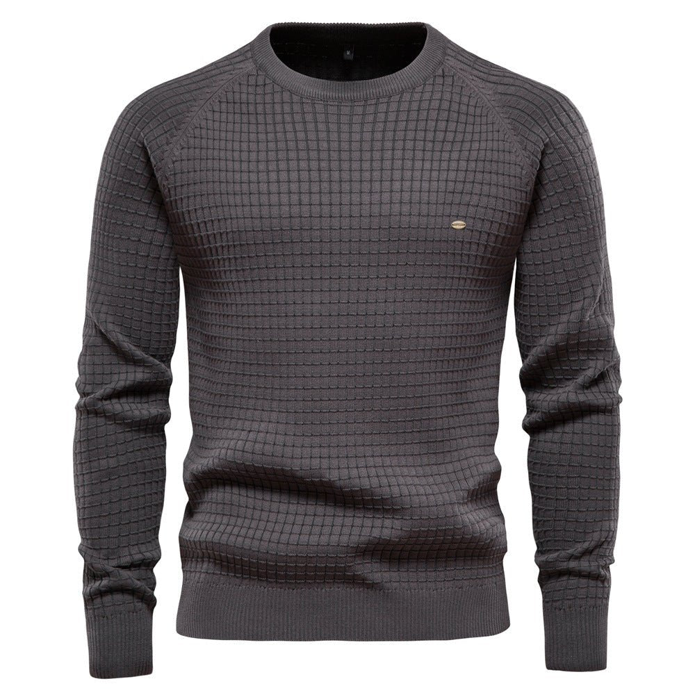 HUGO LAURENT™ | Oliver Textured Long-Sleeve Winter Sweater