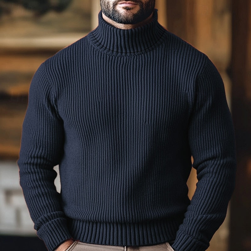 HUGO LAURENT™ | Ribbed Turtleneck Sweater