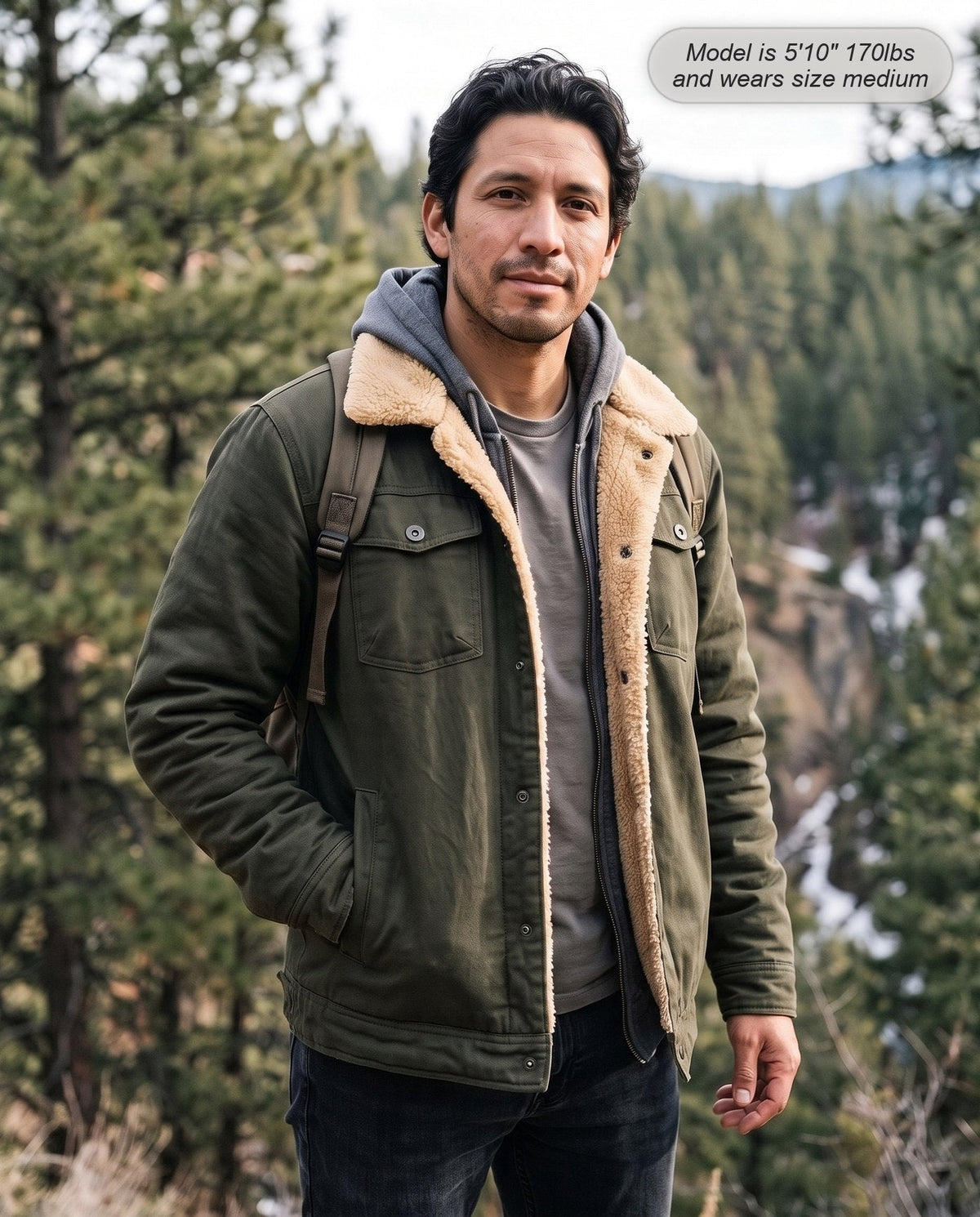 HUGO LAURENT™ | Sentinel - Regular Fit Sherpa Jacket