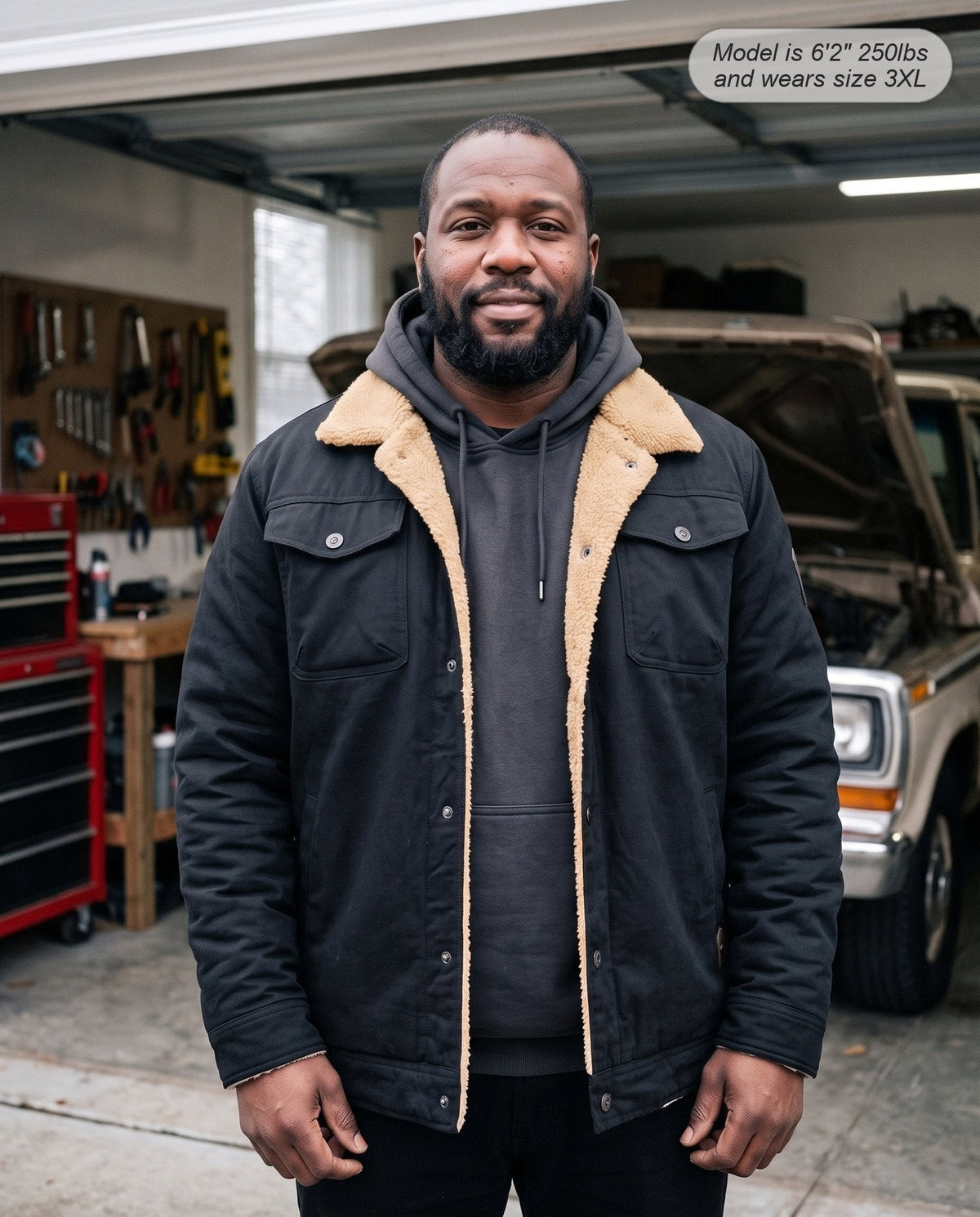 HUGO LAURENT™ | Sentinel - Regular Fit Sherpa Jacket