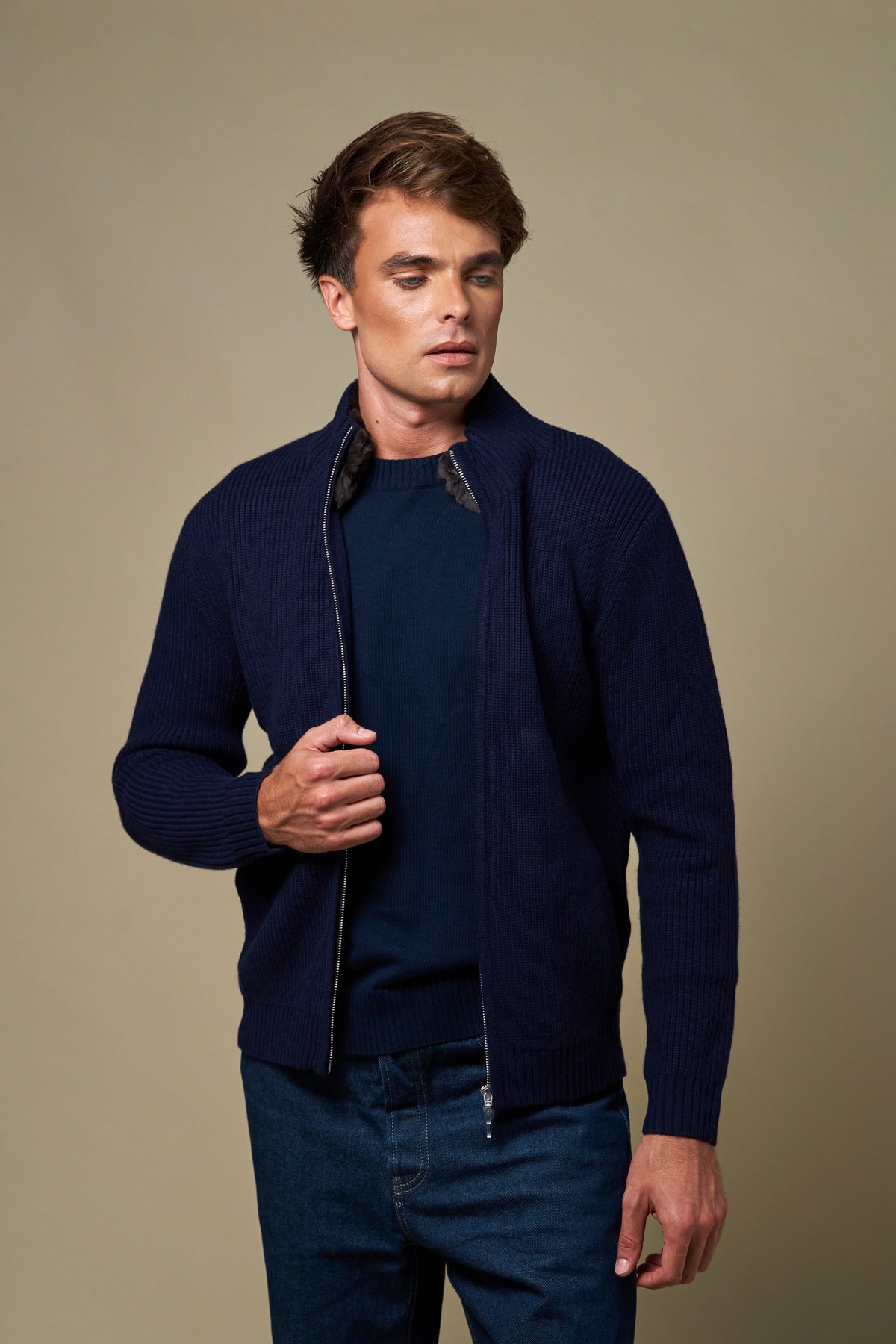 HUGO LAURENT™ | Genuine Fur Collar Blouson