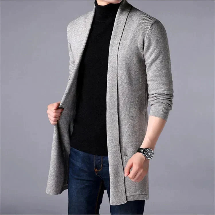 HUGO LAURENT™ | Men’s Long Knit Cardigan