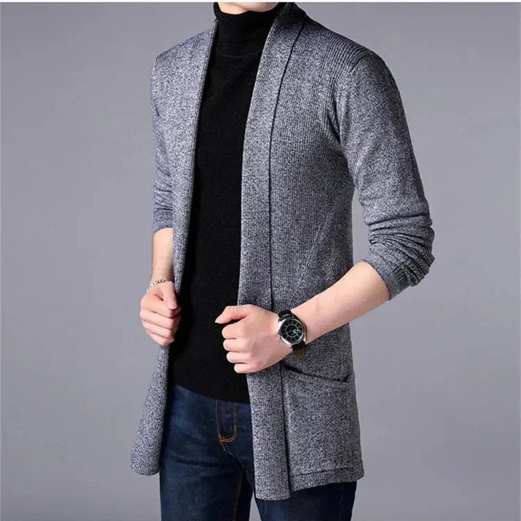 HUGO LAURENT™ | Men’s Long Knit Cardigan