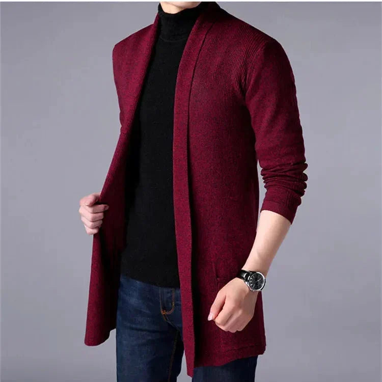 HUGO LAURENT™ | Men’s Long Knit Cardigan
