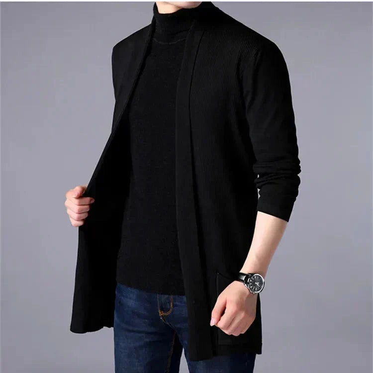HUGO LAURENT™ | Men’s Long Knit Cardigan