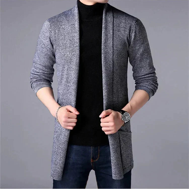 HUGO LAURENT™ | Men’s Long Knit Cardigan