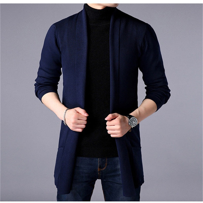 HUGO LAURENT™ | Men’s Long Knit Cardigan