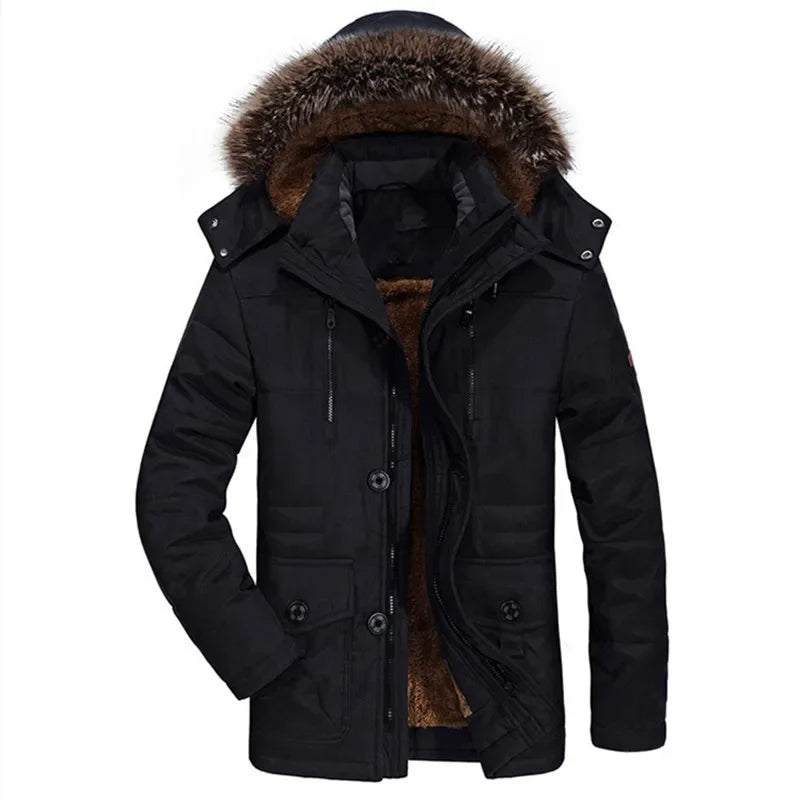 HUGO LAURENT™ | Cotton Hooded Winter Jacket