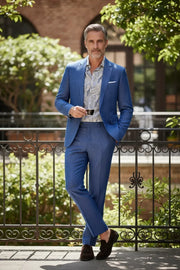 HUGO LAURENT™ | Men's Blue Modern Breeze 2-Piece Suit