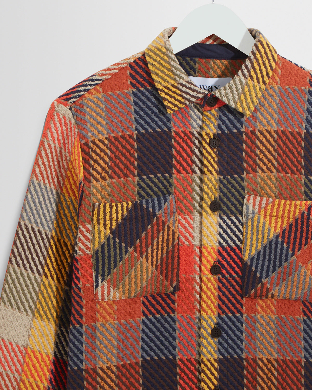 HUGO LAURENT™ | Whiting - Orange Pike Check Overshirt