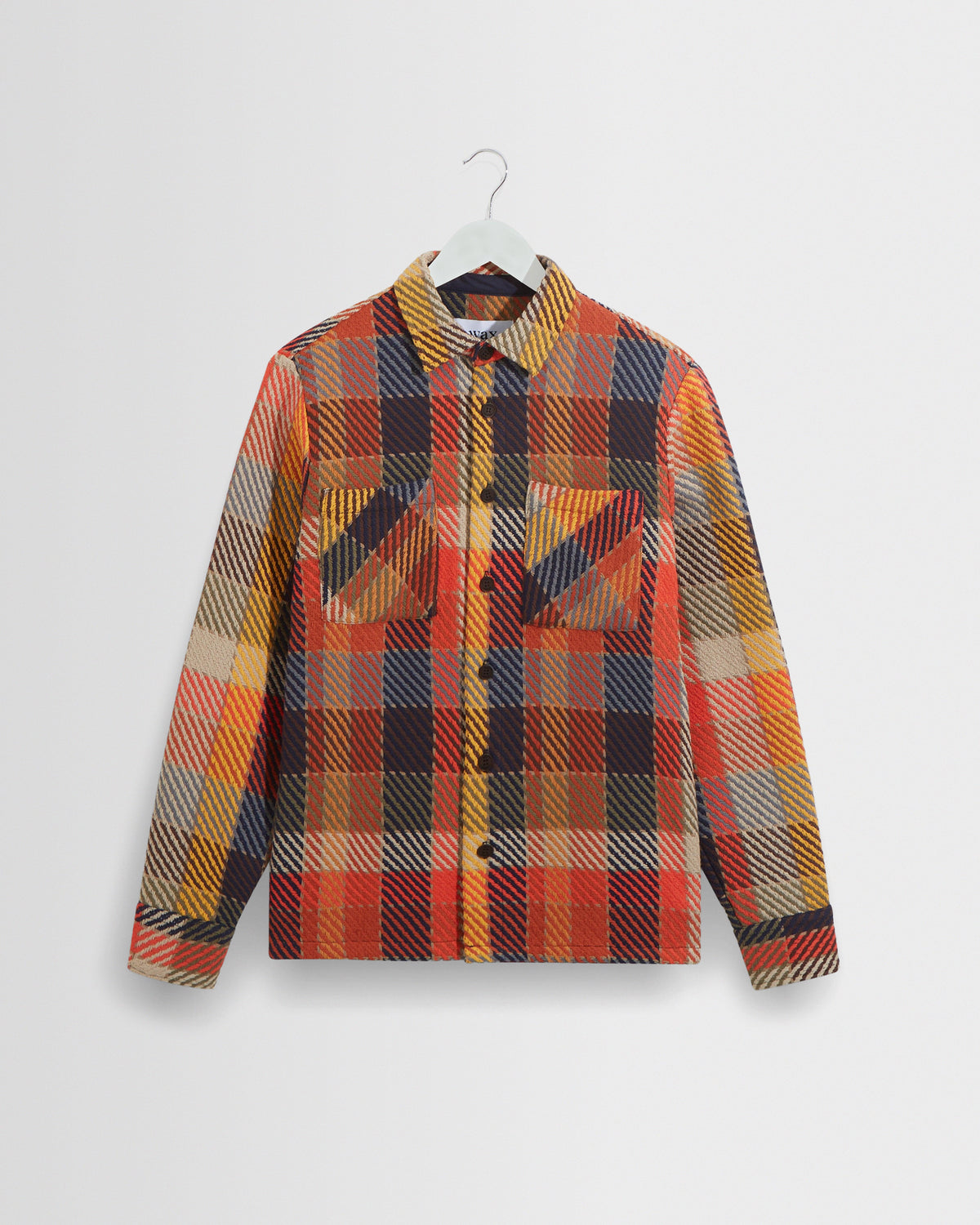 HUGO LAURENT™ | Whiting - Orange Pike Check Overshirt