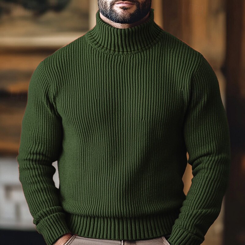HUGO LAURENT™ | Ribbed Turtleneck Sweater